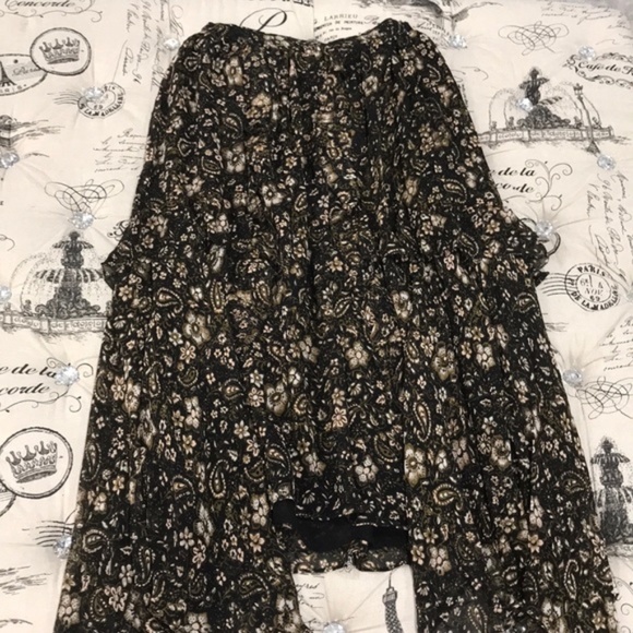 Ulla Johnson Torri Handkerchief Hem Paisley Skirt - Picture 7 of 8